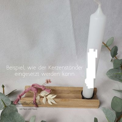 Geschenkkerzen - Stabkerze mit Spruch -für wundervolle Momente-